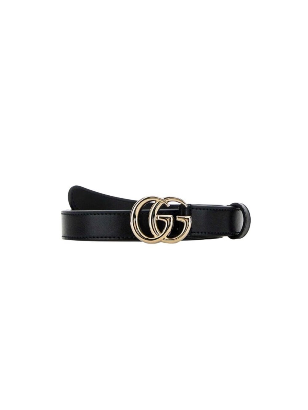 Gucci Women’s GG Marmont Plutone W30mm Calfskin Belt Black 85cm 625839